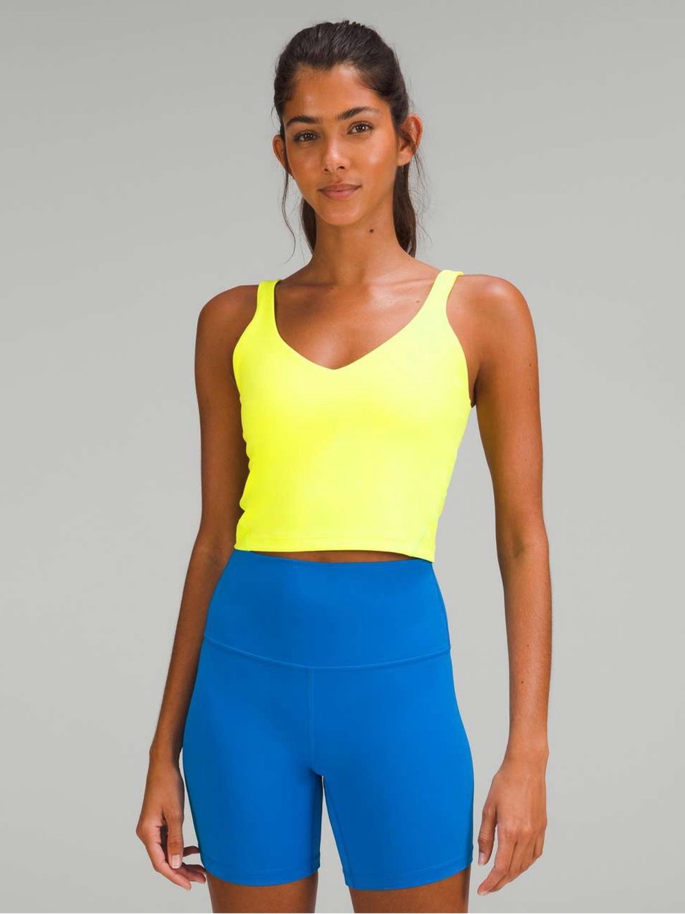 Lululemon Align Tank Top - Electric Lemon Neon Yellow Sports Bra Crop Top